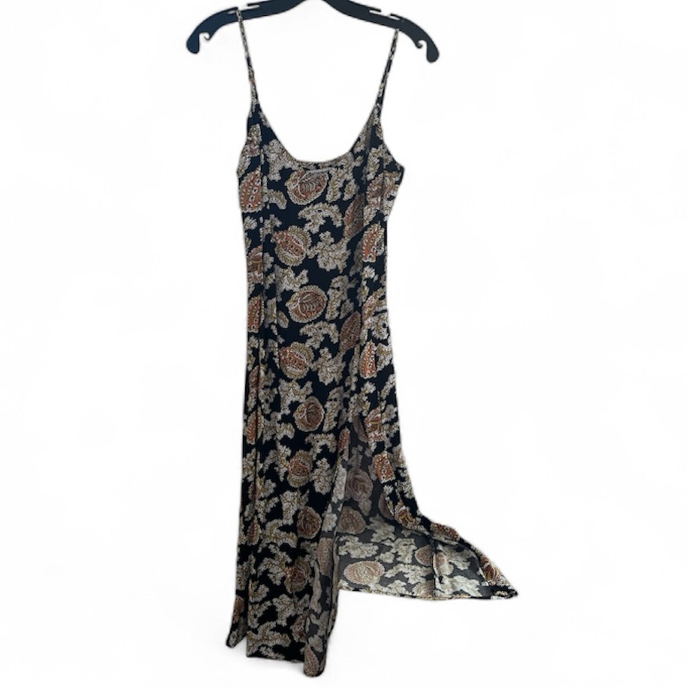 Reformation Floral Print Spaghetti Strap Dress